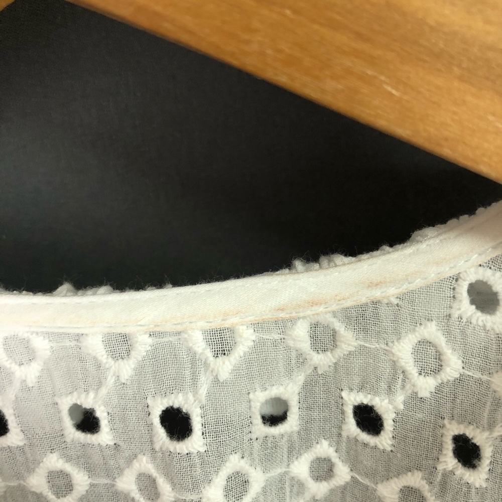 Topshop Eyelet Ruffle Blouse - Picture 5 of 8